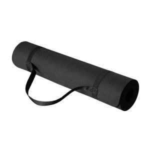 Black 1/4 Inch Thick TPE Exercise Yoga Mat