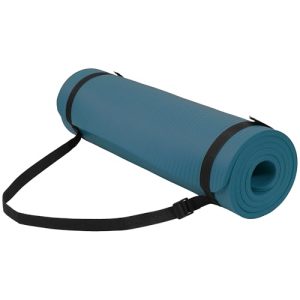 Navy Blue 1/2-Inch Extra Thick High Density Exercise Mat