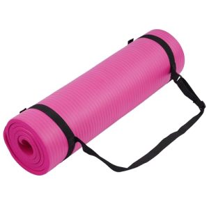 Pink 1/2-Inch Extra Thick High Density Exercise Mat