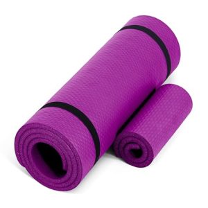 Wine 1/2-Inch High Density Exercise Yoga Mat