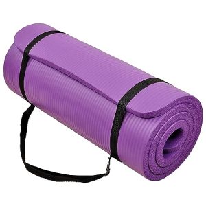 Purple 1-Inch Extra Thick High Density Exercise Mat