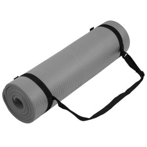 Gray 1/2-Inch Extra Thick High Density Exercise Mat