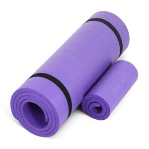 Purple 1/2-Inch High Density Exercise Yoga Mat