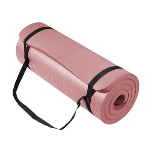Pinkish 1-Inch Extra Thick High Density Exercise Mat