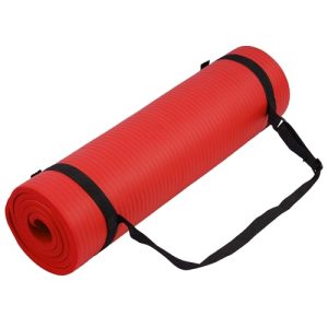 Red 1/2-Inch Extra Thick High Density Exercise Mat