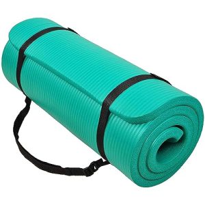 Green 1-Inch Extra Thick High Density Exercise Mat