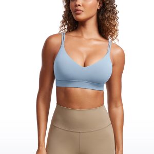 V Neck Strappy Back Bra