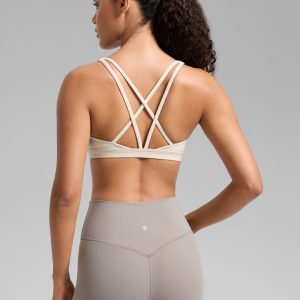 Low Cut U Neck Strappy Sports Bra