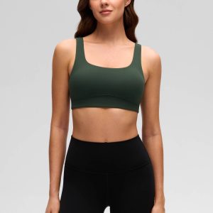 U Back Wide Straps Sports Bra