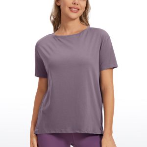 Cotton Boat Neck Short Sleeve