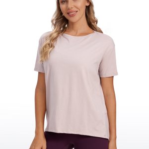 Cotton Boat Neck Short Sleeve