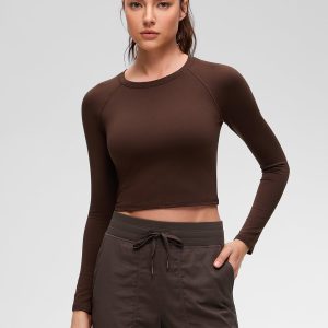 Brushed Feeling Crew Neck Raglan Long Sleeve