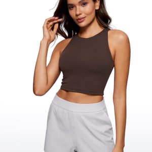 Cropped Wide Back Tank