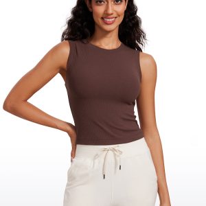 Waist Length High Neck Tank