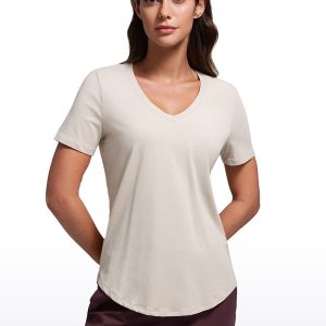 Cotton Pro V Neck Short Sleeve