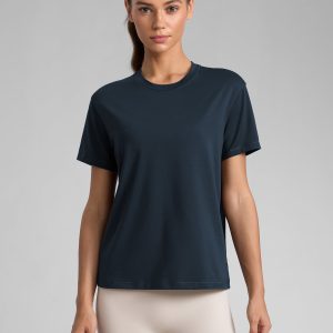 Poly Cotton-Blend Short Sleeves