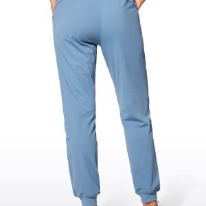 Stretch High Waisted Pockets Joggers 28"
