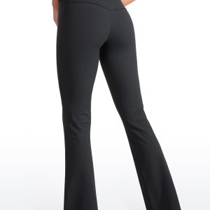 High Waist Pocket Flare Leggings 31"