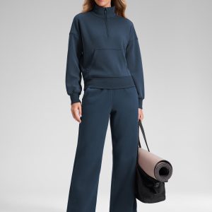 Fleece Lined Straight Leg Sweatpant 28''