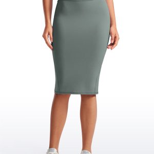 High Rise Midi Pencil Skirt 26''