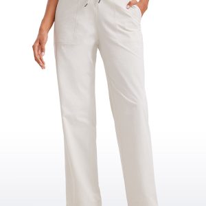 Strech Straight Leg High Rise Pant 30''