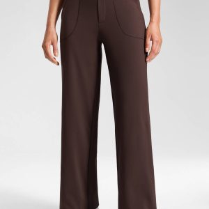 Wide Leg Faux Fly Pocket Pant 30"