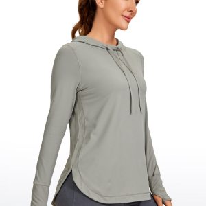 Brushed Feeling Thumbhole Hoodie