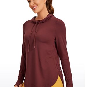 Brushed Feeling Thumbhole Hoodie