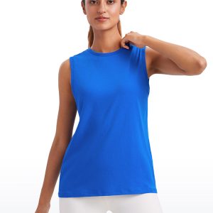 Cotton Hip Length High Neck Tank