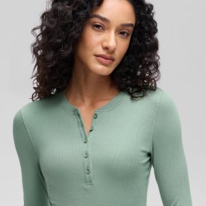 Modal Henley Long Sleeve