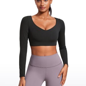 Double Lined Long Sleeve Cropped