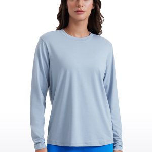 Workout Hip Length Crewneck Long Sleeve